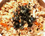 土鍋で美味しい♡鮭とキノコの炊き込みご飯作り方5写真