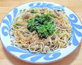 イワシ水煮缶と菜の花のパスタ作り方7写真