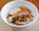 レンジで作るオートミール・ベーコンエッグ作り方6写真