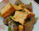 簡単！しみうま～♪厚揚げこんにゃく味噌煮作り方10写真