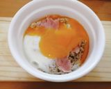 レンジで作るオートミール・ベーコンエッグ作り方5写真