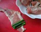 にんにくの芽と豚肉の巻きフライ作り方2写真