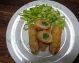 にんにくの芽と豚肉の巻きフライ作り方6写真
