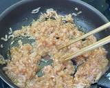 筋トレめし　とりむねそぼろ丼作り方3写真