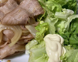 簡単　生姜焼き（マヨネーズ添え）作り方5写真