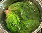 ほうれん草たっぷりの卵とじうどん作り方1写真