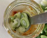 食べ終わった後のビンでネギ醤油作り方4写真