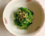 春菊の胡麻和え作り方8写真