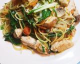 絶品☆ブリと水菜のパスタ作り方6写真