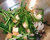 【ワンパン】ニラと厚揚げのカレー煮作り方3写真