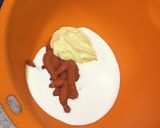 簡単 うどんで明太子カルボナーラ風作り方1写真