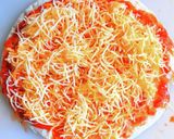 鶏の唐揚げピザ作り方5写真