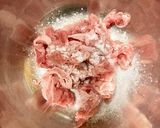 お弁当用☆青のりとコーン入り豚コマバーグ作り方1写真