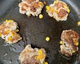 お弁当用☆青のりとコーン入り豚コマバーグ作り方10写真