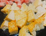 豆腐と豚バラの玉子とじチャンプルー作り方1写真