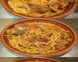 美味ドレと台湾拉麵の素で和風牛肉パスタ作り方2写真