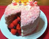 米粉でひな祭りケーキ☆ギミックケーキ作り方10写真