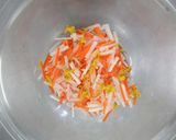 大根と食用菊の甘酢和え作り方5写真