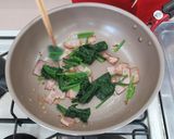 食用菊のクリームパスタ作り方4写真