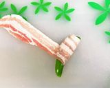簡単スナップえんどうの豚バラ肉巻き作り方2写真