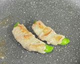 簡単スナップえんどうの豚バラ肉巻き作り方5写真