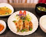 簡単スナップえんどうの豚バラ肉巻き作り方8写真