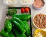 ピーマンのライス詰め　ミートソース煮作り方1写真