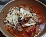 簡単手作りソースの煮込みハンバーグ作り方4写真