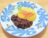 チリコンカンの使い回しターメリックライス作り方3写真