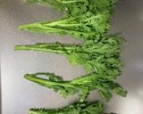 まぜるだけ◎春菊のジェノベーゼ作り方1写真