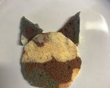 三毛猫シフォンケーキで三毛猫ちゃん作り方2写真