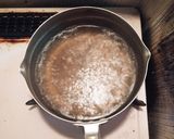 簡単☆水菜と卵のスープ作り方1写真