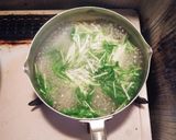 簡単☆水菜と卵のスープ作り方2写真