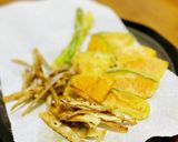 #エコでおいしい レンコンの皮チップス作り方6写真