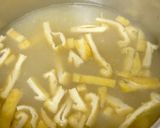 ほうれん草と油揚げの味噌汁^^作り方6写真