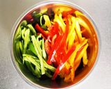 レンジでカラーピーマンのツナサラダ作り方1写真