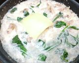 超簡単！鶏もも肉とほうれん草のクリーム煮作り方8写真