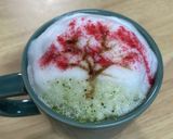 桜の花 ラテアート♪ひな祭りにも作り方6写真