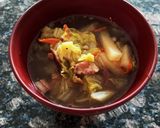 白菜とハムのスープ☆人参とローズマリーで作り方7写真