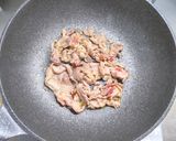 豚こま肉と木綿豆腐と小松菜の中華炒め作り方3写真