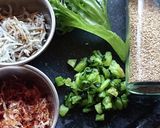 ランチに★折り畳みおにぎり(しらす)作り方1写真