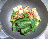 豚こま肉と木綿豆腐と小松菜の中華炒め作り方5写真
