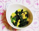 ほうれん草とコーンの胡麻和え作り方20写真