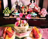 お雛様に 季節の果物でヨーグルトパフェ作り方3写真