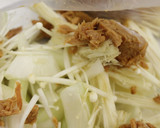 包丁不使用防災食！ポリ袋でさば缶卵とじ作り方2写真