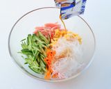 たっぷり野菜でつくる！中華風 春雨サラダ作り方5写真