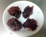 おやつに。卵ありHM粒あんよもぎ蒸しパン作り方3写真