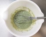 おやつに。卵ありHM粒あんよもぎ蒸しパン作り方4写真