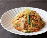 夏野菜が美味しいカレー焼ビーフン作り方15写真