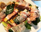 ブロッコリーの茎　厚揚げ豆腐　豚肉巻き作り方4写真